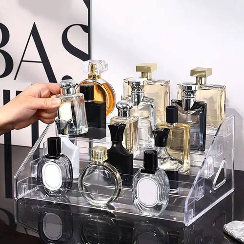 1pc Acrylic Multilayer Ladder Transparent Perfume Display Sh