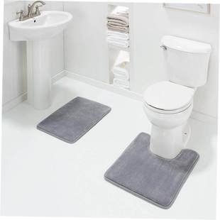 Bathroom Mat Carpet Pcs Toilet Shape Simple Set