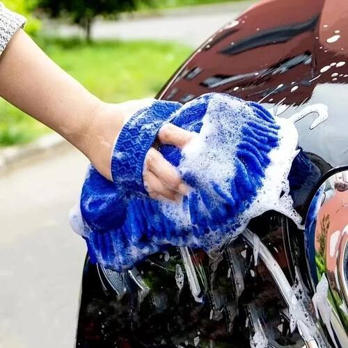 1Pcs Microfiber Car Washer Sponge Cleaning Car Care Detailin