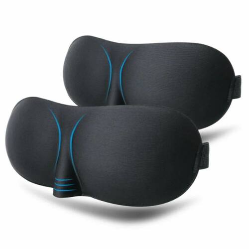 3D Sleep Mask Light Blocking Blindfold Unisex Soft Breathabl