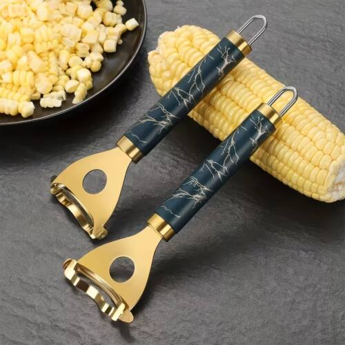 1/2 Piece Golden Corn Plow with Serrated Blade and Handle, E