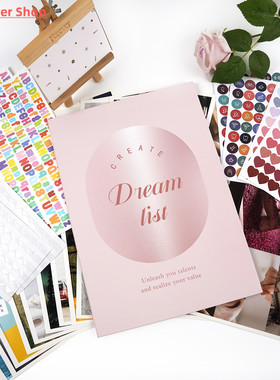 Inspirational Vision Board Kit DIY Scrapbooking Themed Cards
