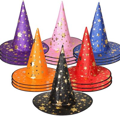 Halloween Witch Hat Wizard Hats for Adult and Kid Masquerade