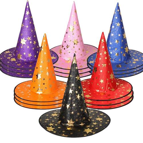 Halloween Witch Hat Wizard Hats for Adult and Kid Masquerade