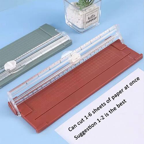 1PC Multi-functional bidirectional paper cutter, portable pa