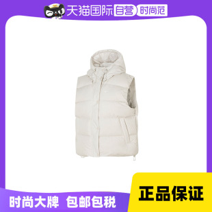 Nike耐克羽绒马甲新款 白色上衣休闲服FZ5933 连帽女装