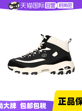 斯凯奇熊猫鞋女鞋新款高帮加绒老爹鞋运动鞋167570休闲鞋