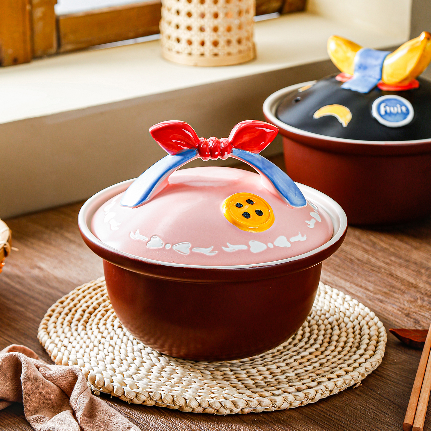 2025新款手绘砂锅炖锅