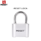 RESET大门挂锁全金属大号防剪防撬抽屉工具箱4位密码 挂锁头RST011