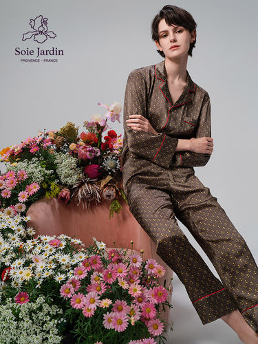 soiejardin套装真丝情侣桑蚕丝