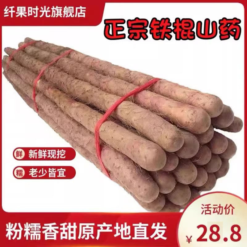 温县垆土铁棍山药正宗河南焦作新鲜生铁杆怀山淮山药特产淮山药