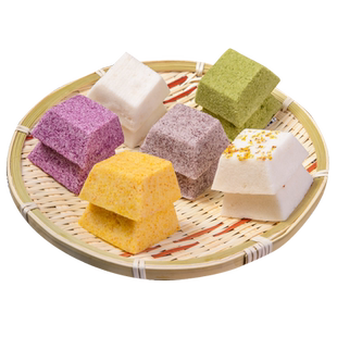 史家糕点彩色小方糕桂花糕黑米杂粮糕浙江蒸米糕宁波特产传统手工