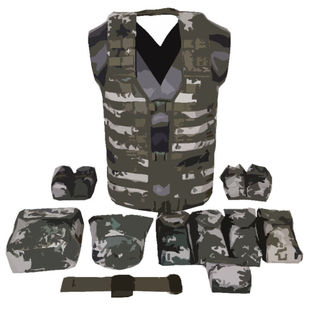 户外06战术背心马甲户外子袋单人战斗携行具套装配件7件套11件套