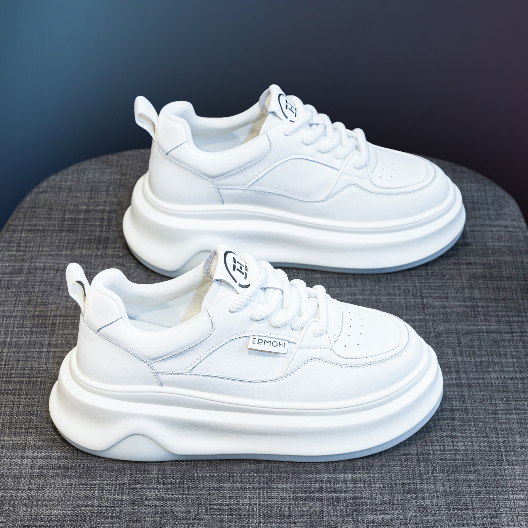 真皮厚底增高小白鞋女2025秋季新款休闲运动板鞋爆款百搭松糕鞋子,女鞋,时尚休闲鞋,淘宝优惠券,粉丝福利购,淘宝优惠卷