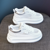 小白鞋 网面内增高2026年夏季 新款 女春季 休闲松糕厚底板鞋 运0203k