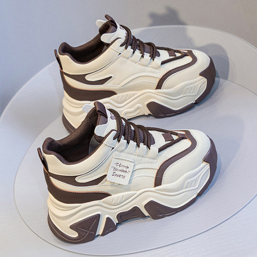 内增高8cm老爹鞋女透气休闲女鞋