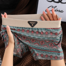 头复古中腰舒适透气安全裤 瑜伽运动裤 民族风防走光裤 纯棉女士内裤