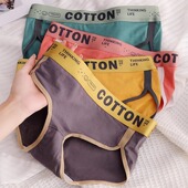 2026新款 三角短裤 女士内裤 女纯棉抗菌全棉运动少女生中腰女孩大码