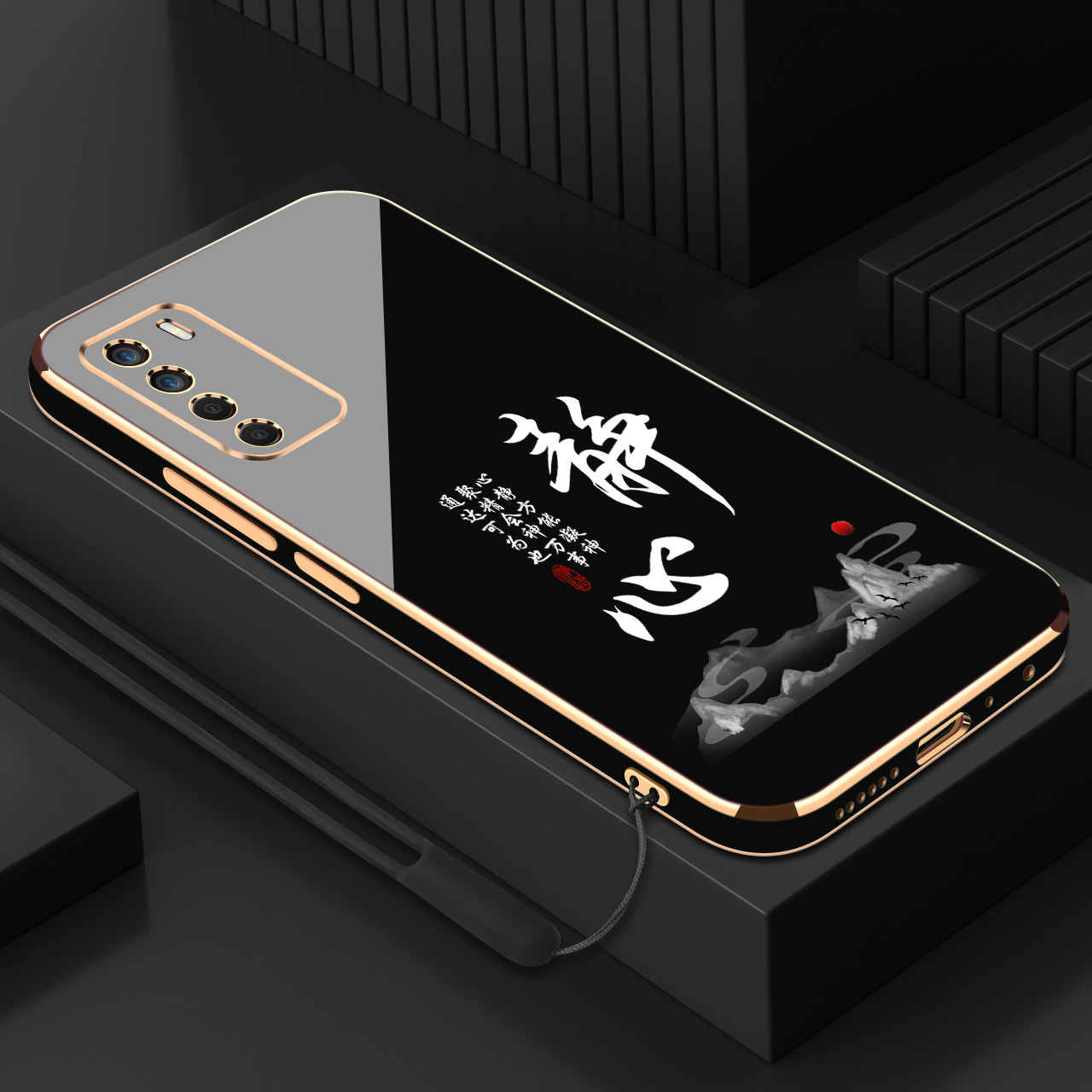 荣耀play4系列硅胶ins奢华电镀