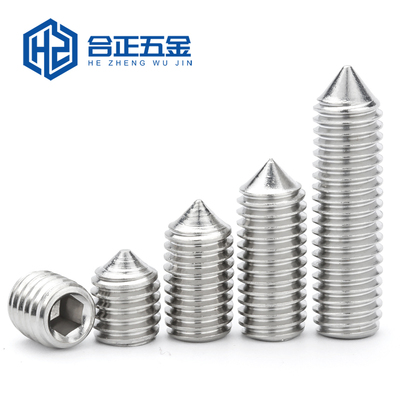 304不锈钢尖头紧定螺丝M2-M12