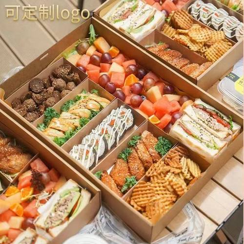 野餐盒子户外轻食烤肉水果打包盒