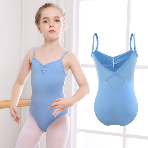 儿童舞蹈服女童练功服形体吊带