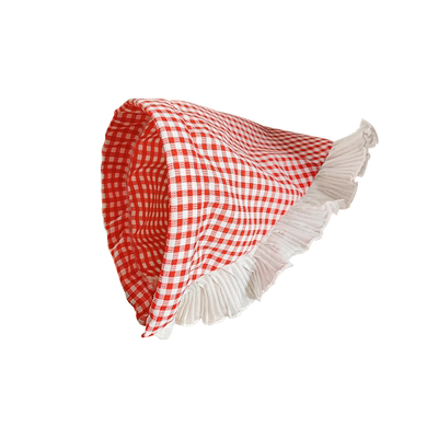 蕾丝头巾女2024新款田园风包头巾