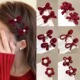 新年红色小抓夹女2026新款 高级感侧边发夹头饰公主头刘海夹子发卡
