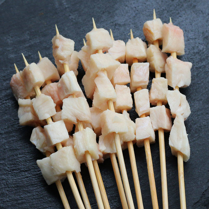 湘西奶香牛油粒小串烧烤食材夜市摆摊商用新鲜半成品胸肉油20串