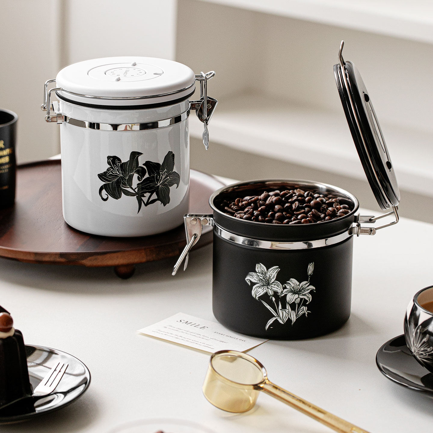 304咖啡豆密封罐茶叶储物罐