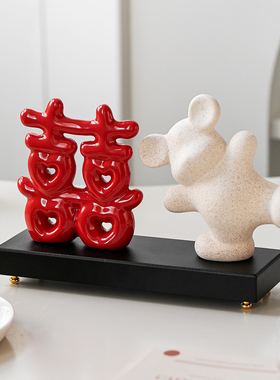 结婚礼物送新人闺蜜轻奢高端摆件