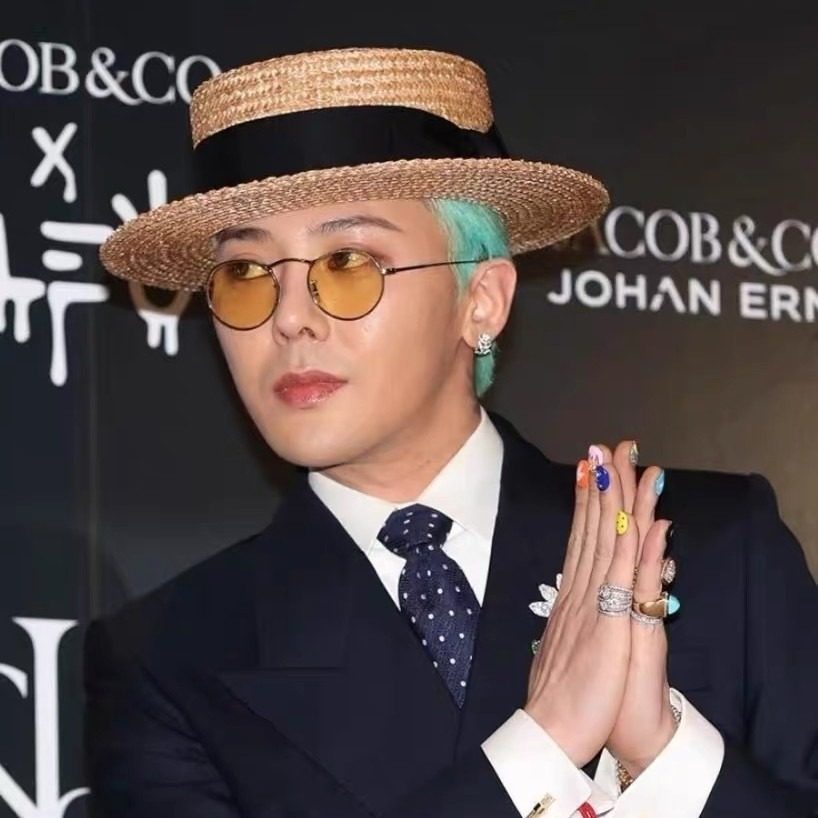 权志龙GD同款墨镜黄色小圆框痞帅男士小脸防紫外线带度数太阳眼镜