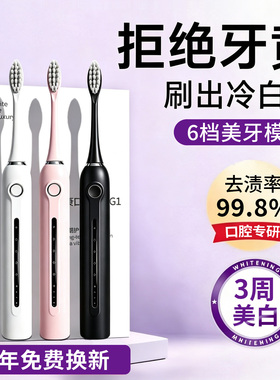 智能声波电动牙刷成人全自动官方旗舰充电礼盒装女男专用情侣防水