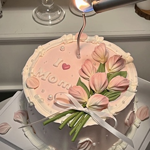 母親節(jié)新中式 送媽媽長(zhǎng)輩女士生日蛋糕北京上海廣州全國(guó)同城配送