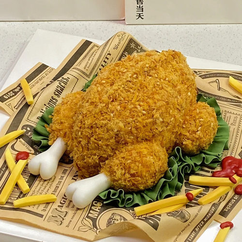 炸鸡火鸡生日蛋糕同城配送