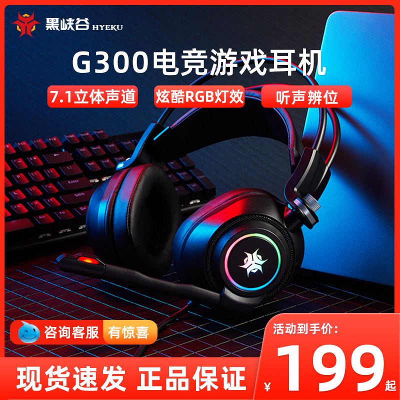 黑峡谷(Hyeku) G300头戴式耳麦7.1声道电脑有线吃鸡电竞游戏耳机属于什么档次？