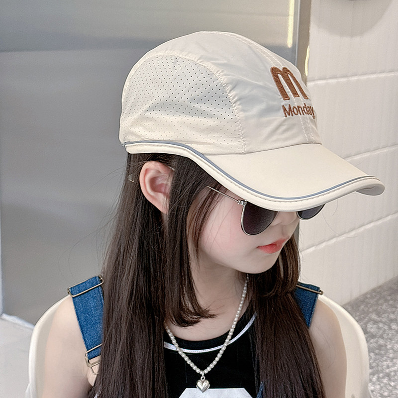 2025新款儿童帽子男孩夏款鸭舌帽太阳帽女童遮阳帽防晒棒球帽春秋