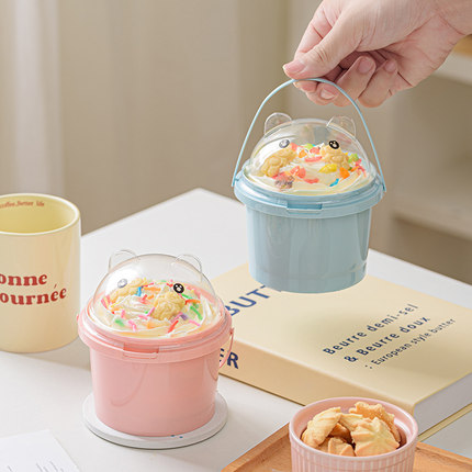 蛋糕桶奶油桶小水桶毕业季甜品台幼儿园手提盒61六一儿童节装饰桶
