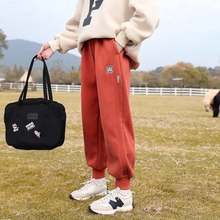 儿童运动裤 2024新款 冬季 女孩长裤 大童 女童加绒裤 冬装 子秋冬款