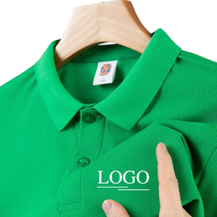 夏季工作服t恤定制印字logo团队工衣有领polo衫男女半袖体恤工服