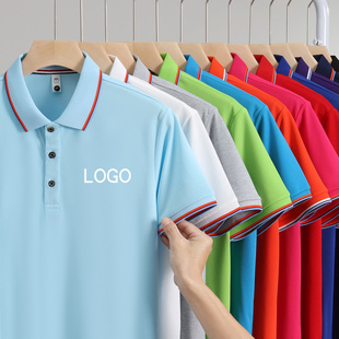 t恤定做工装 休闲运动企业工作服polo衫 翻领女短袖 夏季 定制印logo