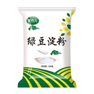 蜜丹儿纯绿豆淀粉绿豆粉自制川北白凉粉凉皮原料228g食用四川凉粉