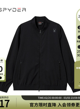 SPYDER新品男子TRAINING春季休闲运动夹克拉链外套24CS113M