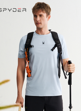 SPYDER蜘蛛春夏男子TRAINING透气户外休闲运动短袖T恤24ES471M