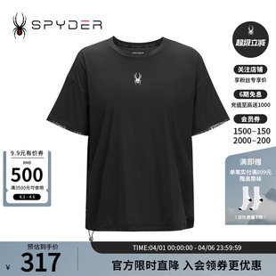 T恤24CS434W SPYDER蜘蛛春夏女TRAINING舒适透气户外休闲运动短袖
