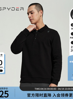 SPYDER蜘蛛春夏男子TRAINING舒适户外休闲长袖T恤polo衫24MR429M
