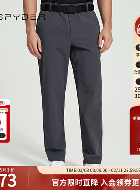 SPYDER蜘蛛春夏男子URBAN LIFE运动宽松舒适休闲直筒长裤24MS511M