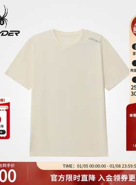 SPYDER蜘蛛春夏男水香玉汗布抗菌凉感百搭短袖圆领T恤02TE26103KM