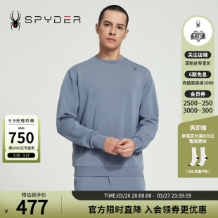 SPYDER蜘蛛春秋男子URBAN LIFE休闲运动宽松舒适圆领卫衣24MS315M