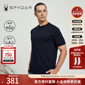 SPYDER蜘蛛春夏男SKI LIFE纯色基础运动上衣休闲短袖 T恤24CS411M